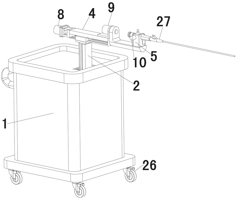 Auxiliary mechanical arm for soft lens operation