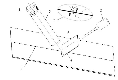 Welding seam measuring method based on micro field depth