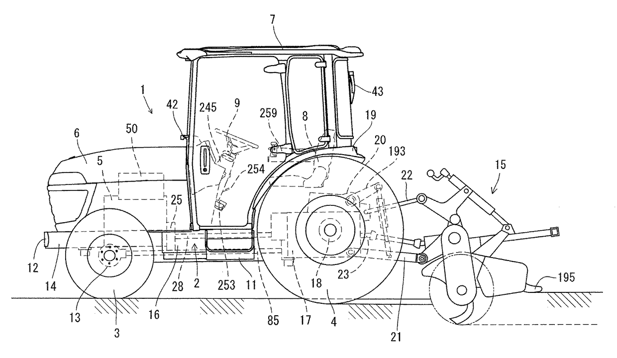 Work vehicle with controls for regenerating exhaust gas purification device