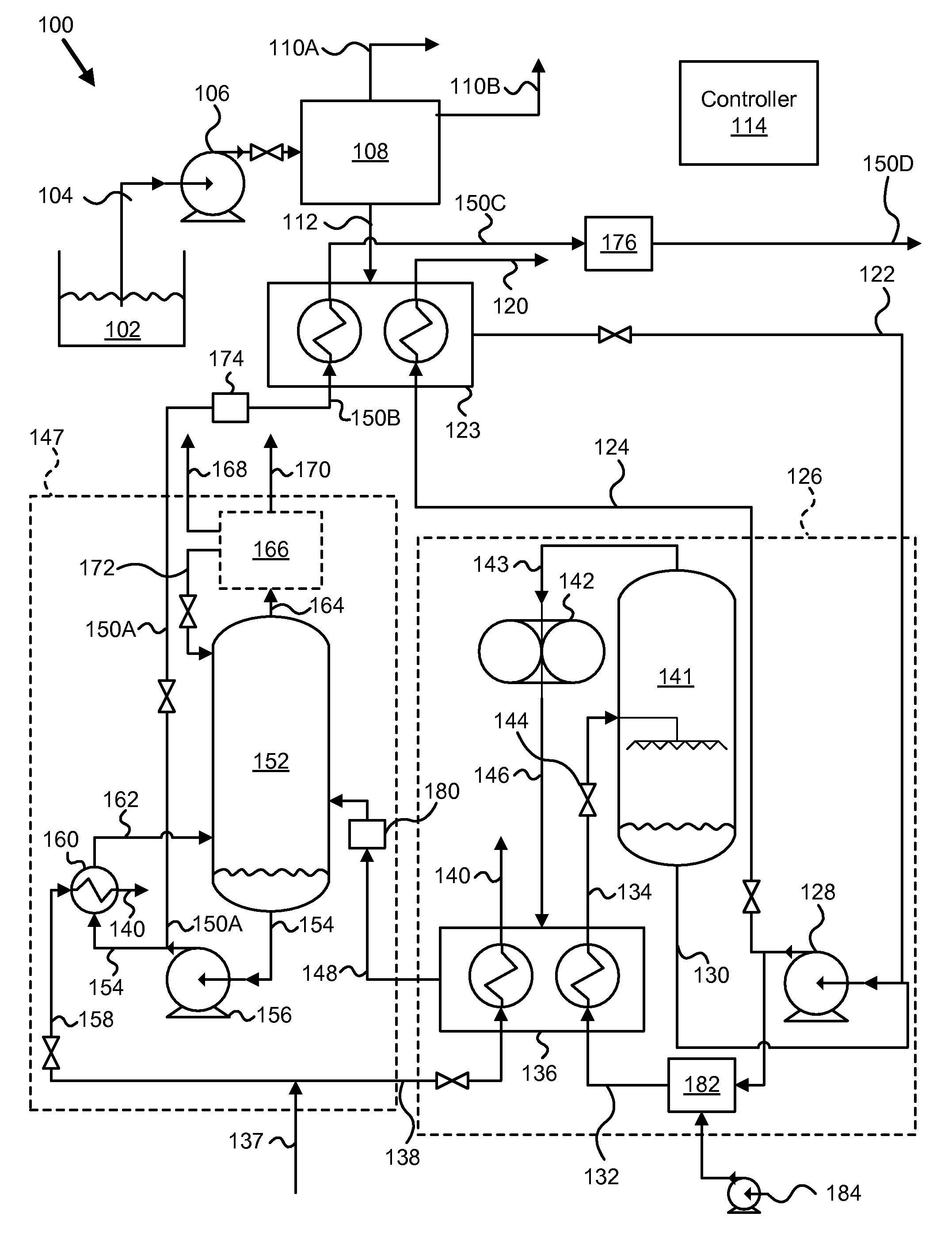 System and method for purifying an aqueous stream