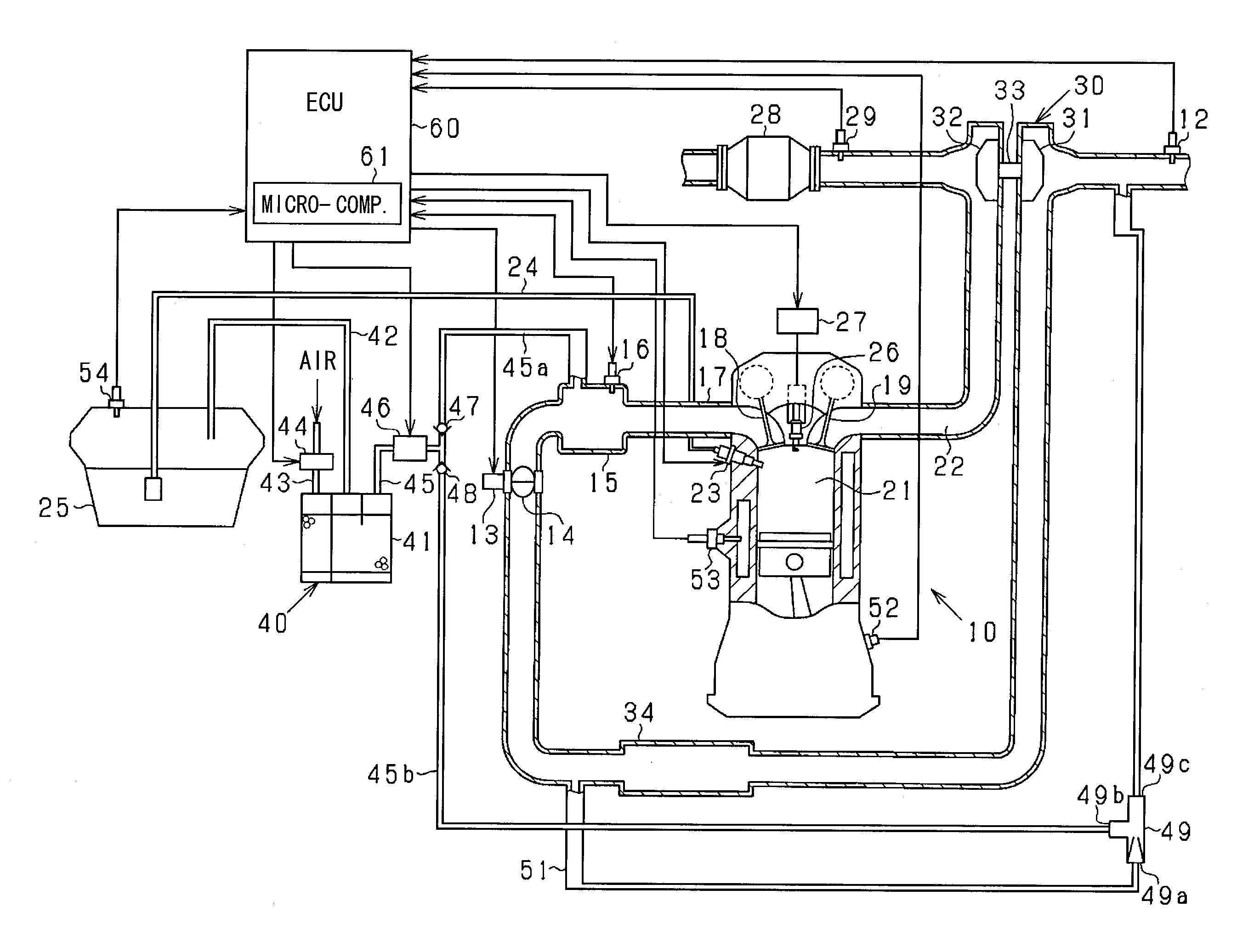 Vaporized-fuel processing system