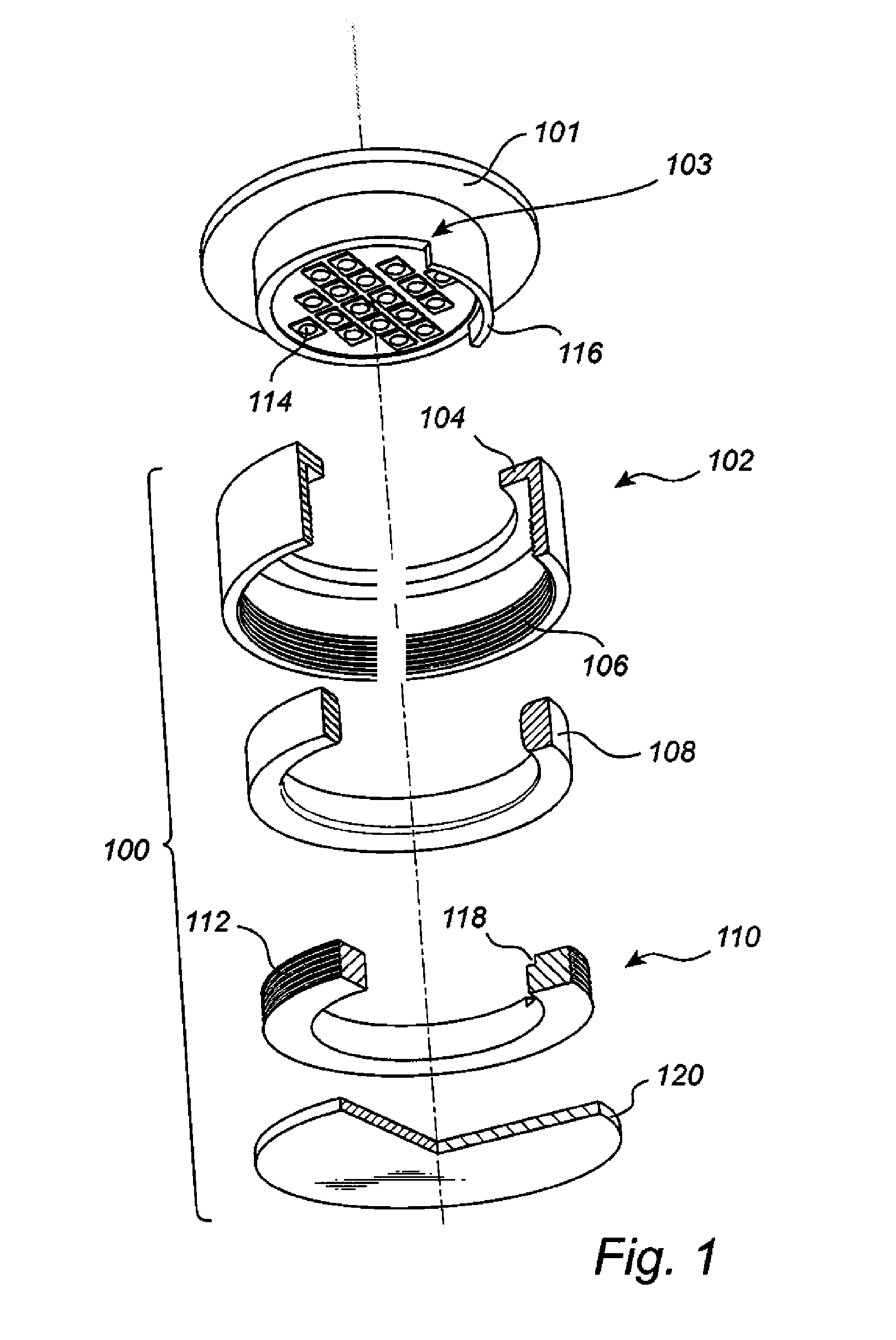 Releasable optical element