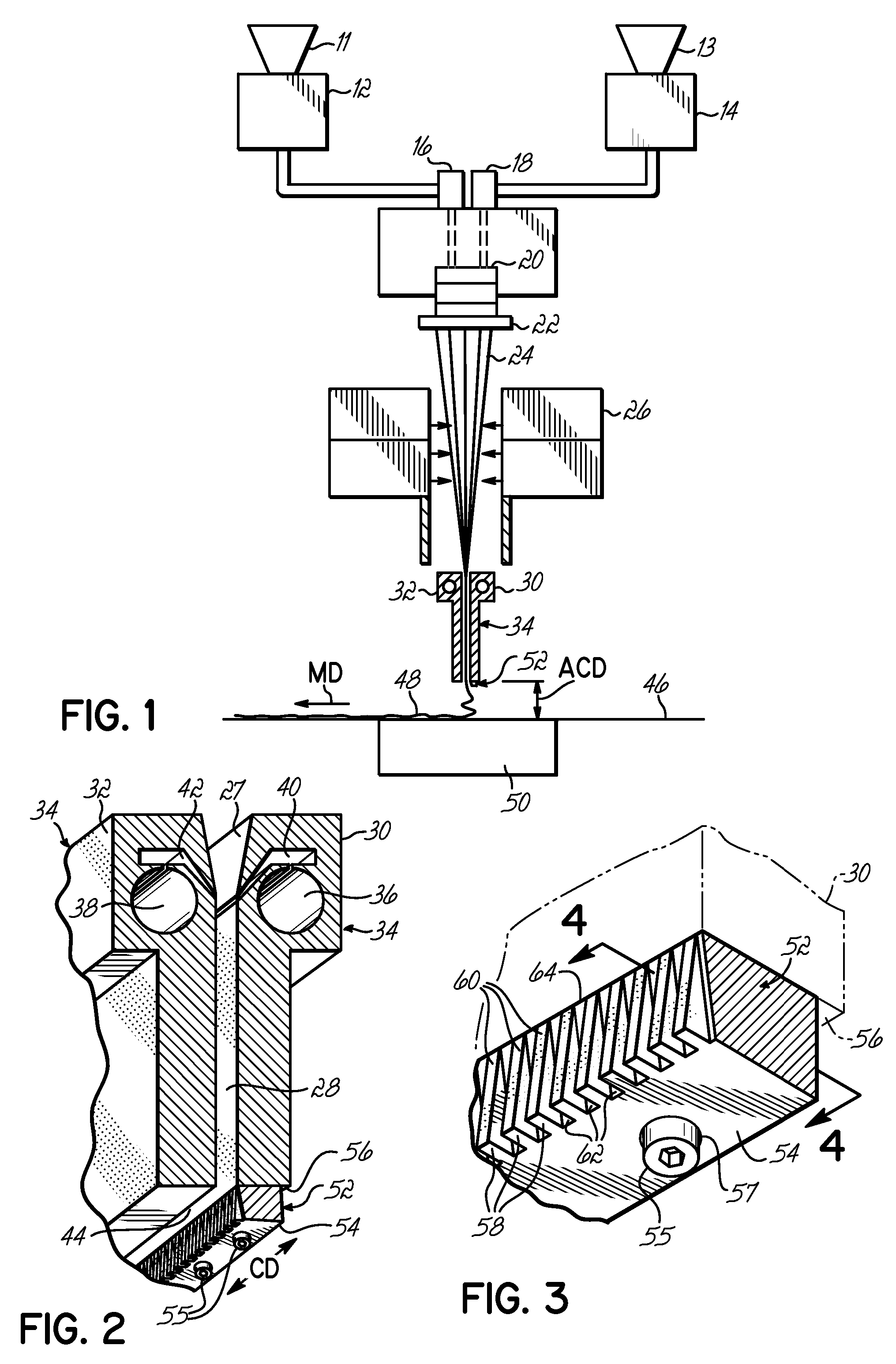 Stabilized filament drawing device for a meltspinning apparatus and meltspinning apparatus including such stabilized filament drawing devices