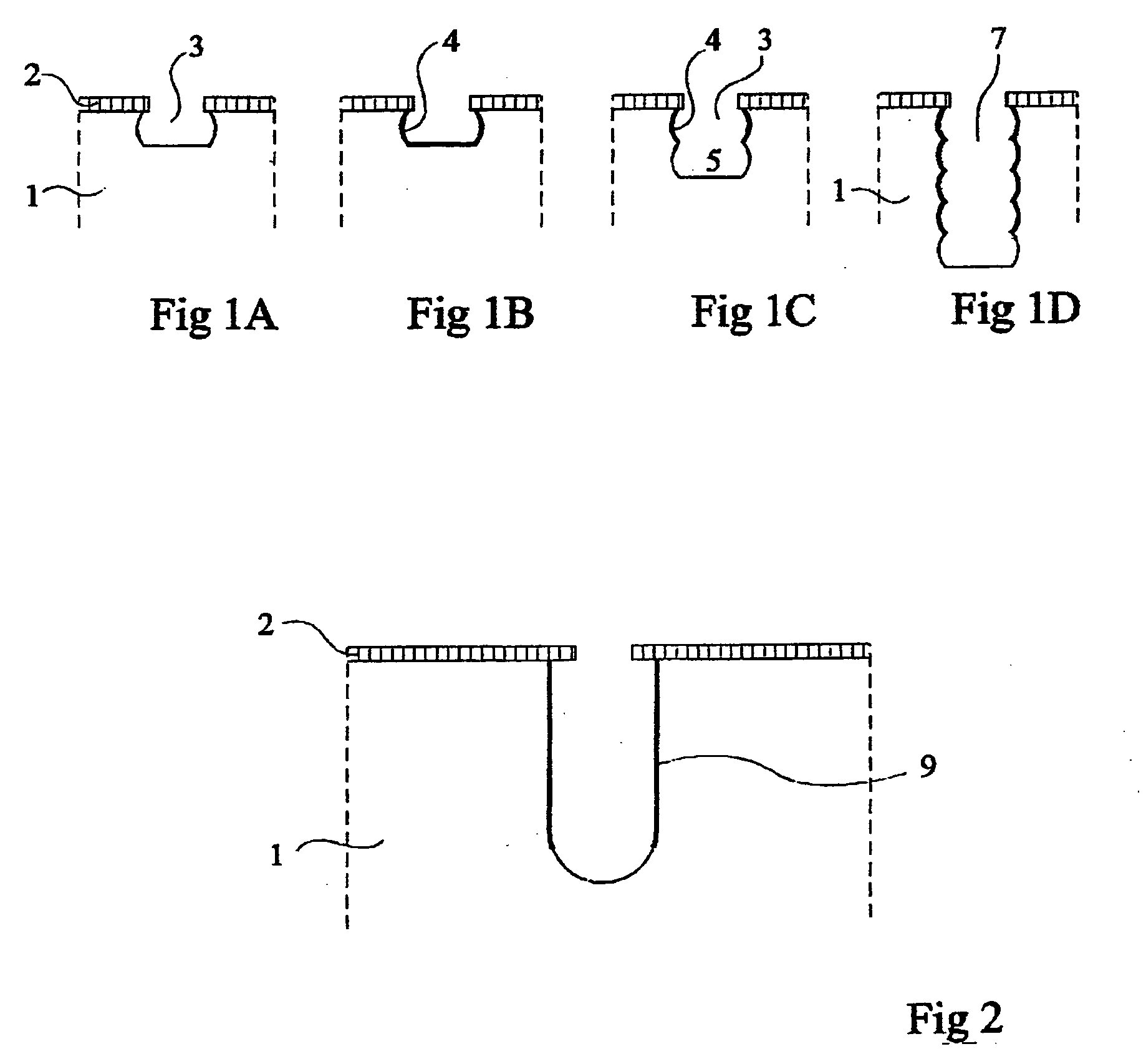 Deep anisotropic silicon etch method