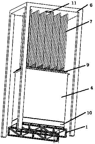 Novel rapid building block core filling device