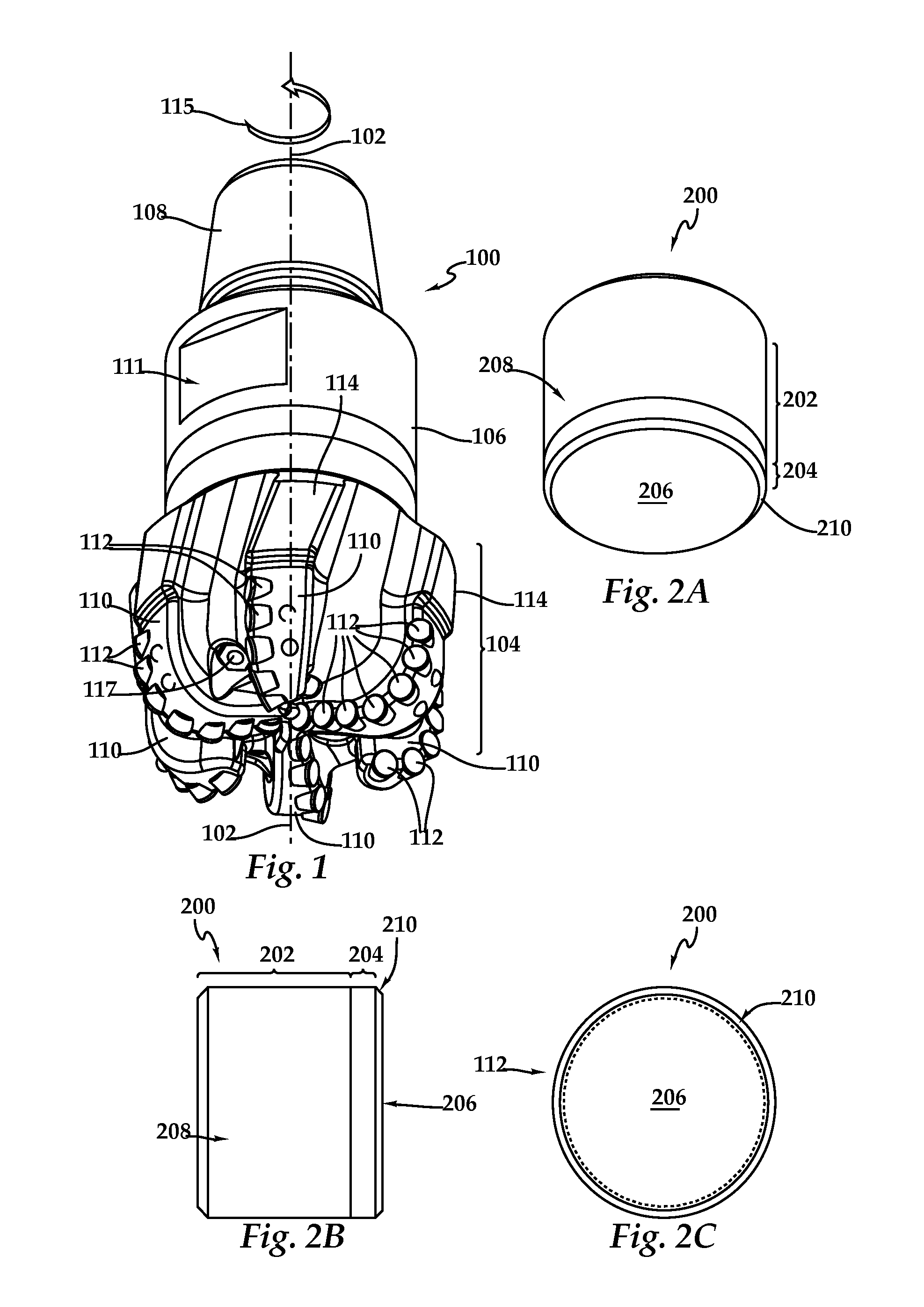 PCD Elements And Process For Making The Same