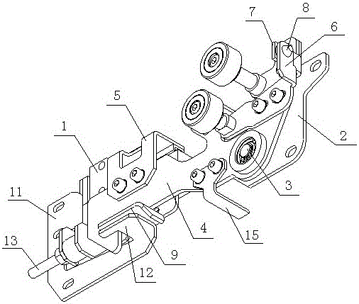 Door lock structure for external elevator floor door