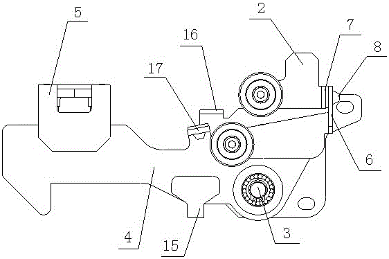 Door lock structure for external elevator floor door