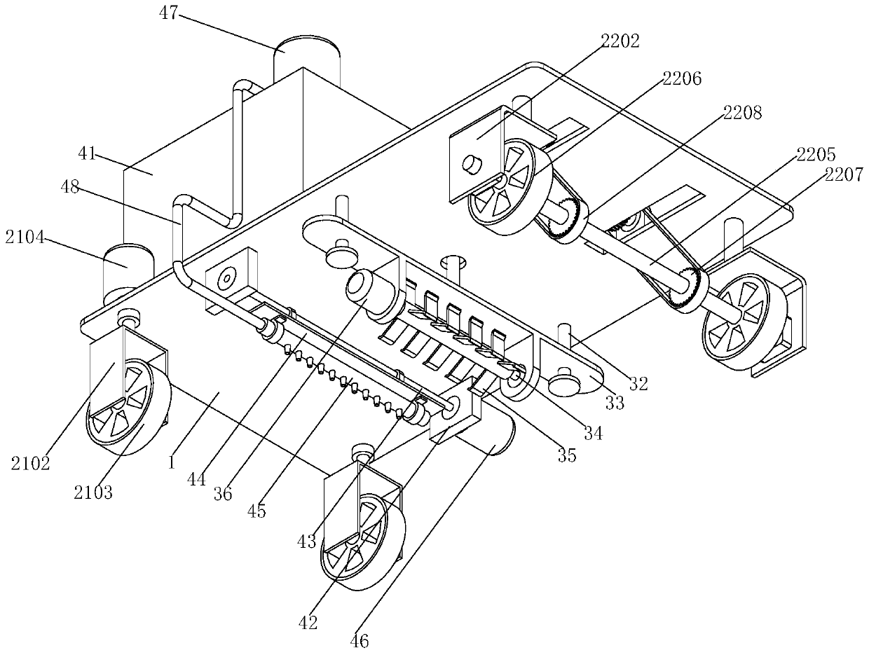 Agricultural robot capable of achieving cooperative work of soil turning and irrigation