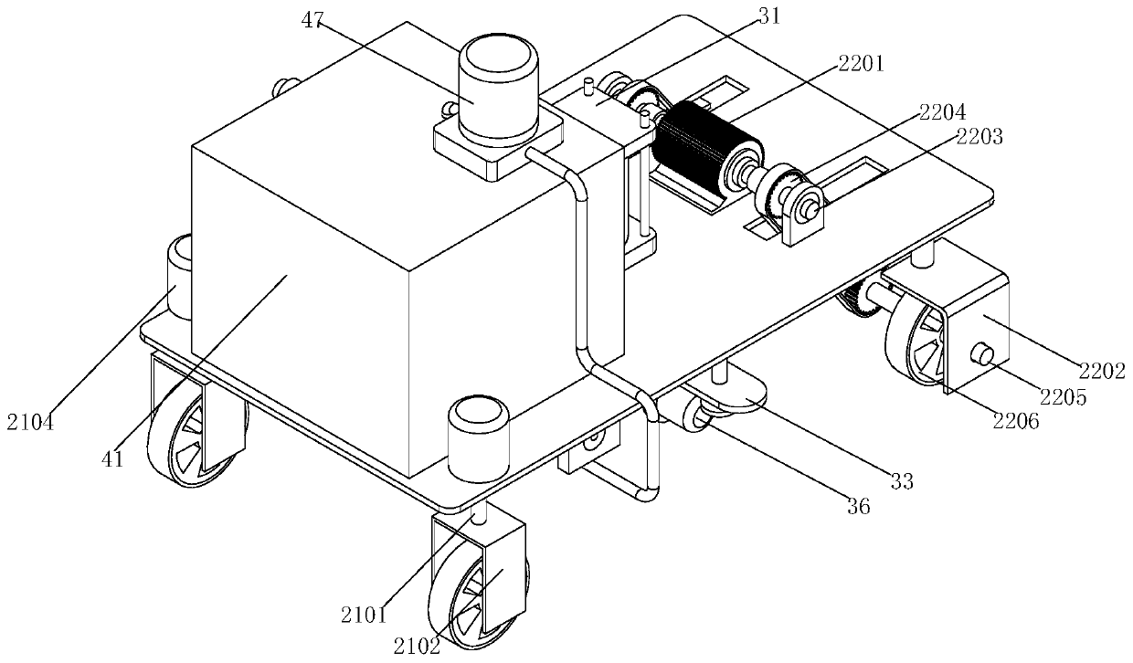 Agricultural robot capable of achieving cooperative work of soil turning and irrigation