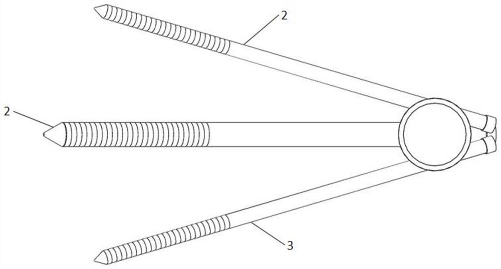 Internal fixing device for treating femoral neck fracture