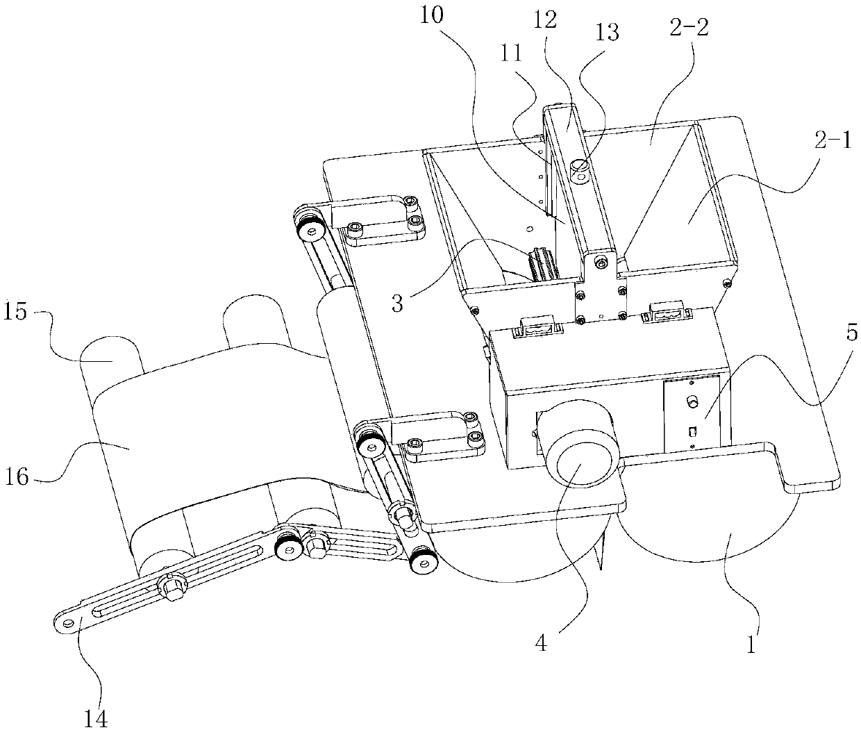 A roller feeding device for powder