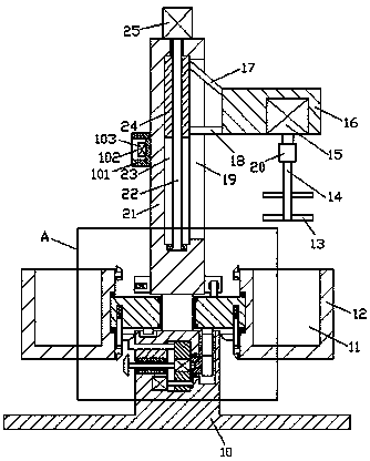 Device for printing processed materials