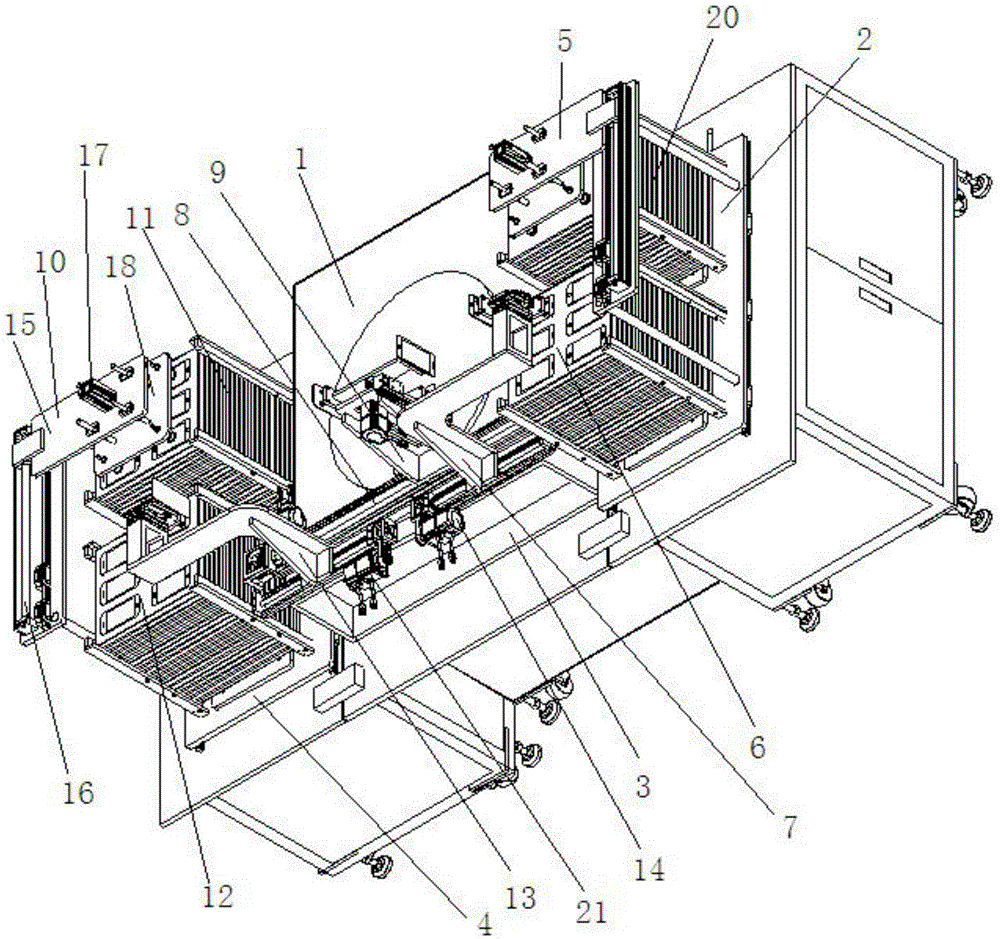 Feeding and discharging mechanism