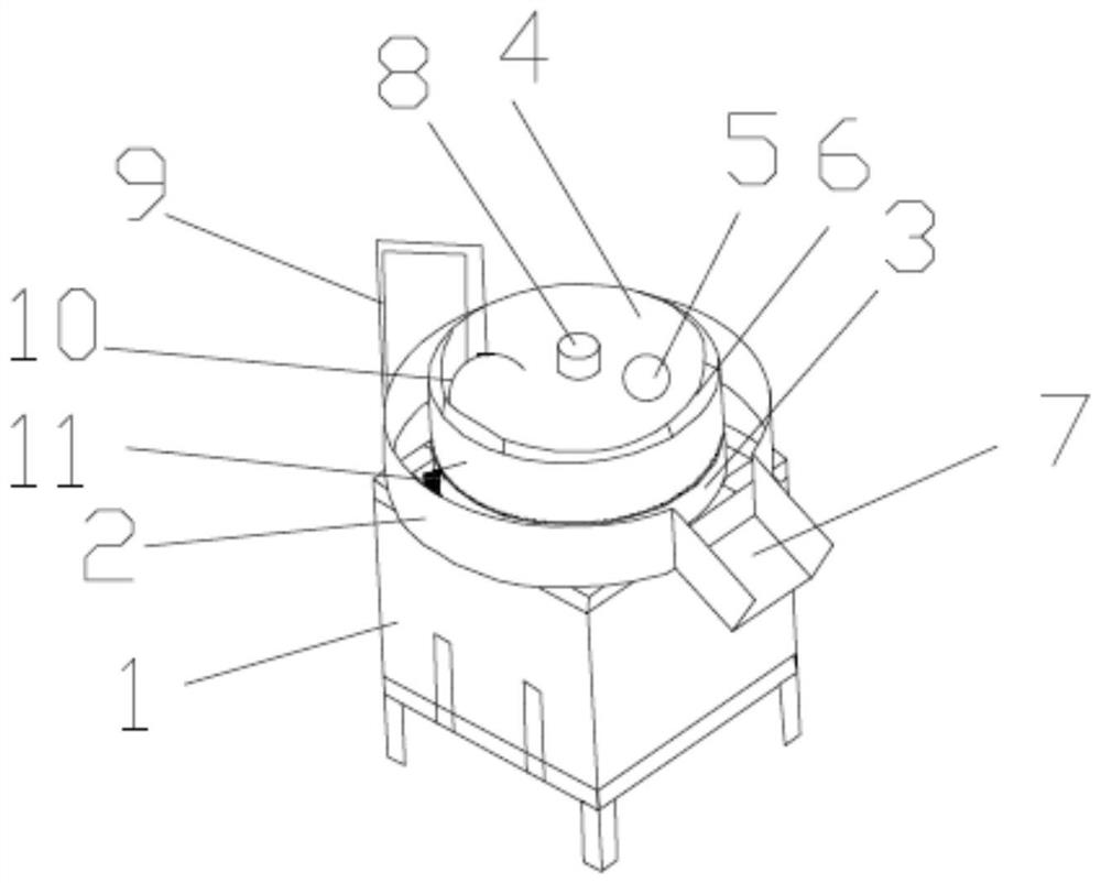 Grinding device for producing moxa