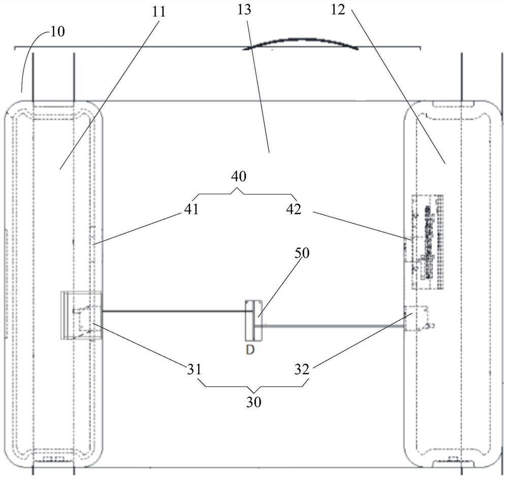 Wheel diameter measuring device and measuring method