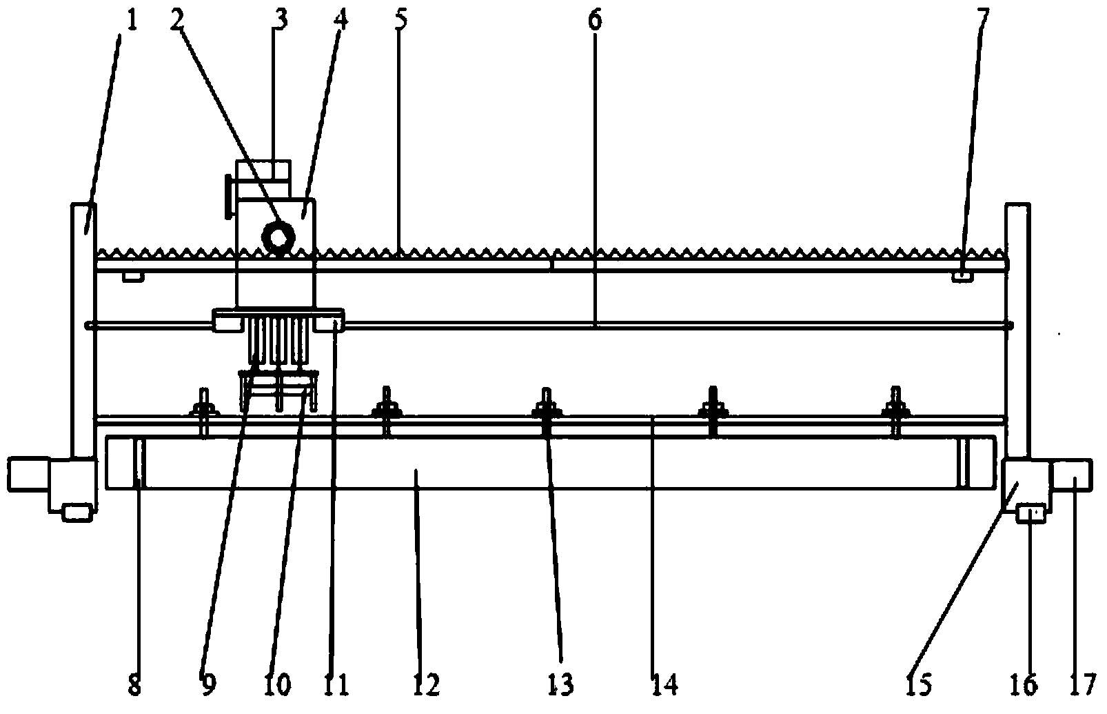 Simple casting type asphalt concrete paver