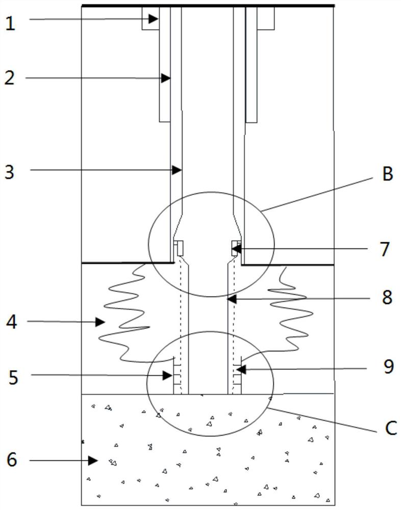 Well bore structure for out-of-round oversized hole