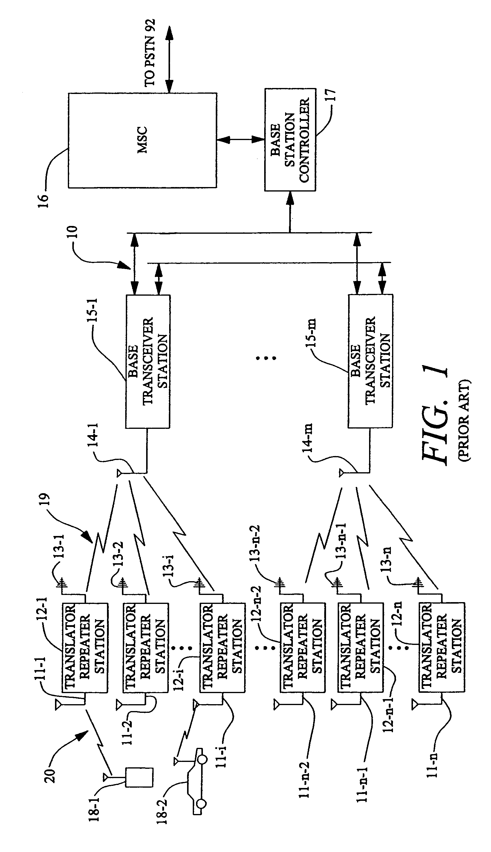 Packet based backhaul channel configuration for a wireless repeater