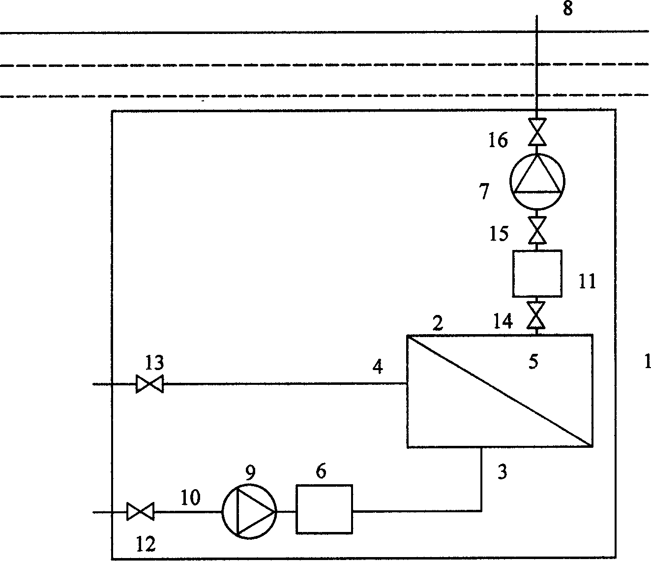 Sea water desalting plant processed deep in sea