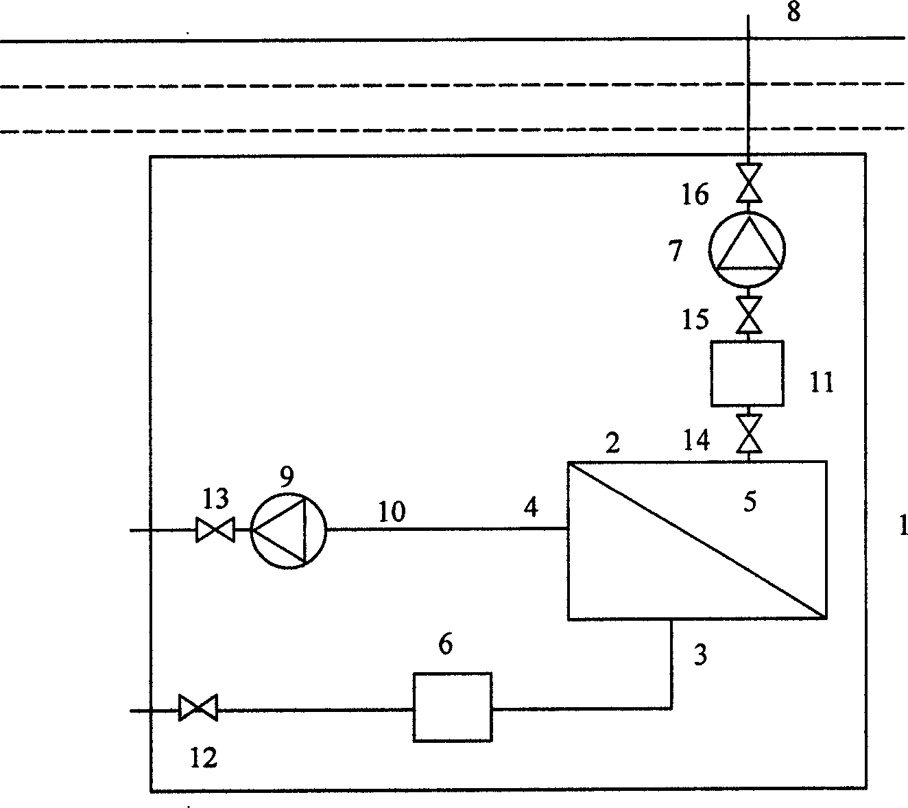 Sea water desalting plant processed deep in sea