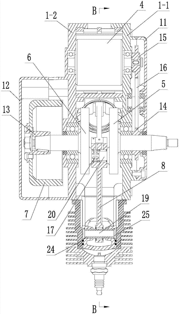 Y-type two-stroke multi-cylinder engine