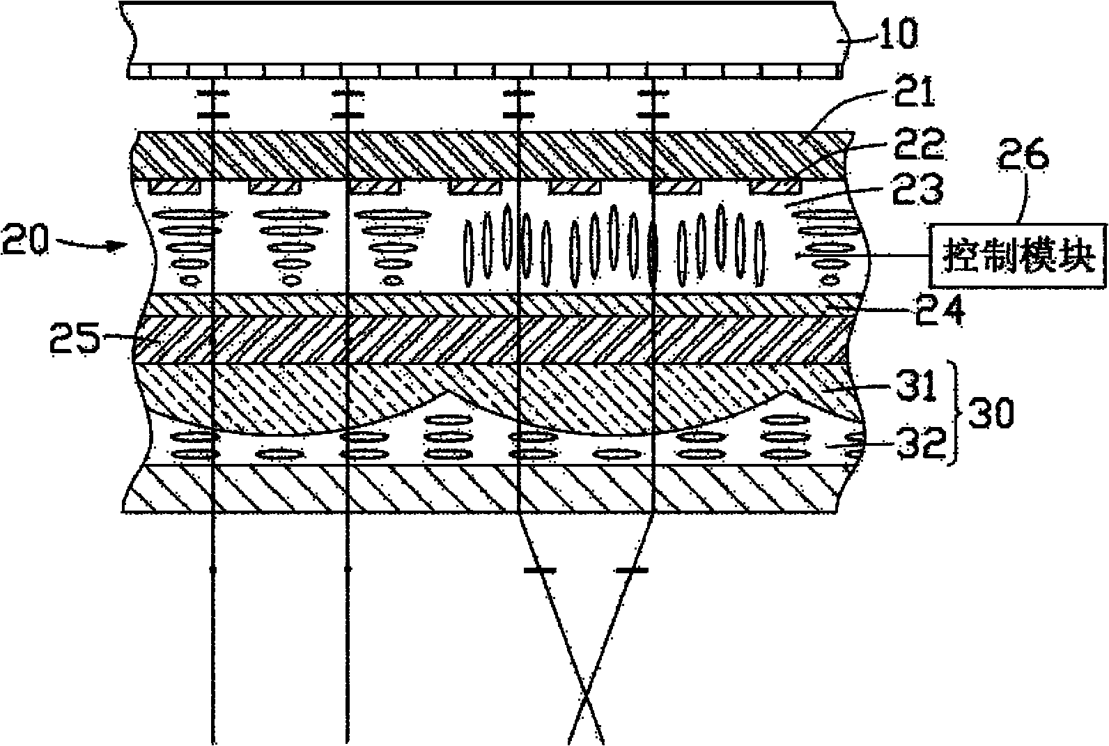 2D/3D (two-dimensional/three-dimensional) switching type stereoscopic display and control method thereof