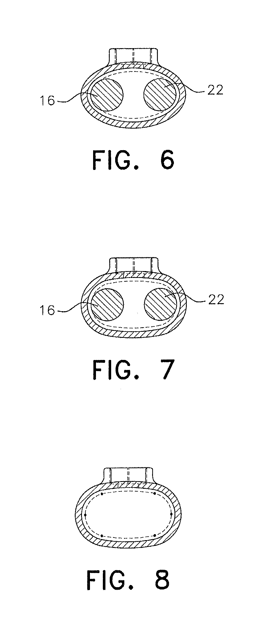 Splice sleeve with elliptical or compound curve cross section