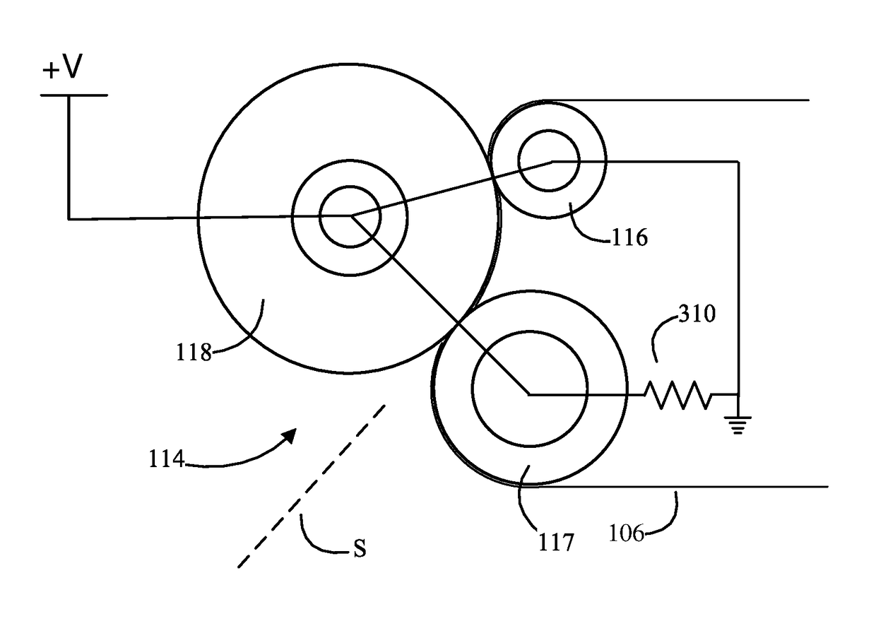 Controlled transfer nip for an electrophotographic device and method of using same