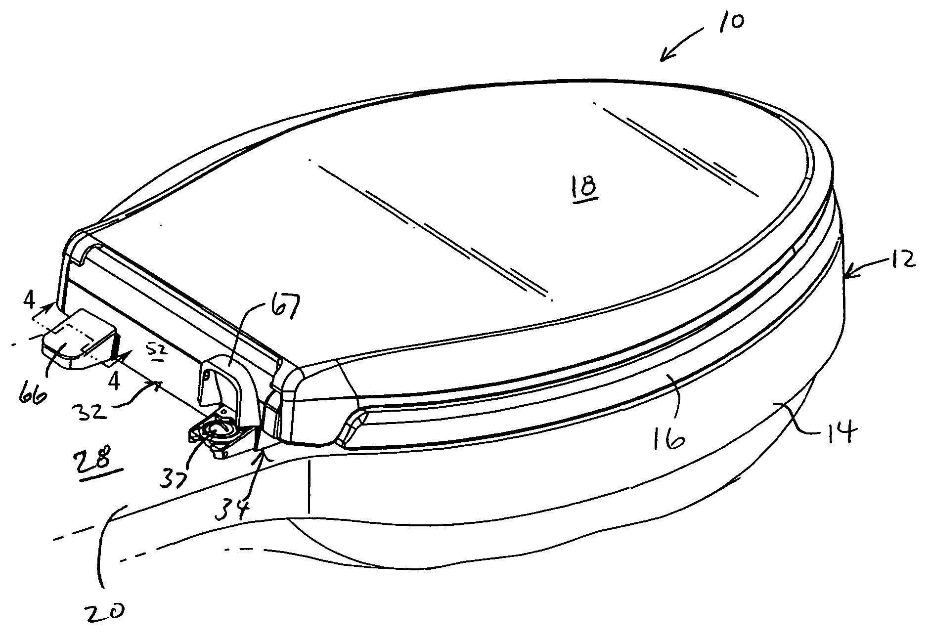 Releasable toilet seat assembly