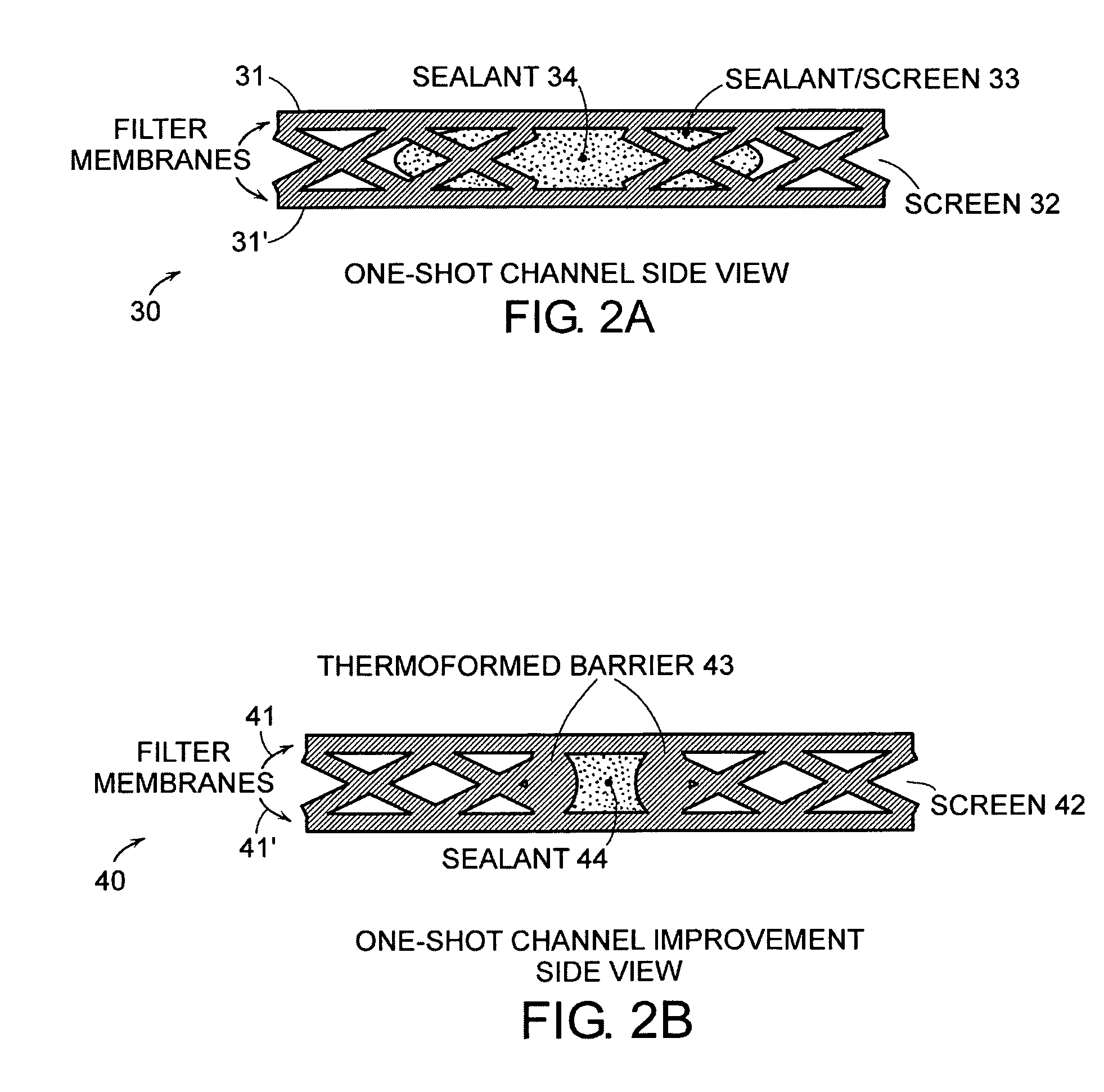 Cross-flow filtration cassettes and methods for fabrication of same