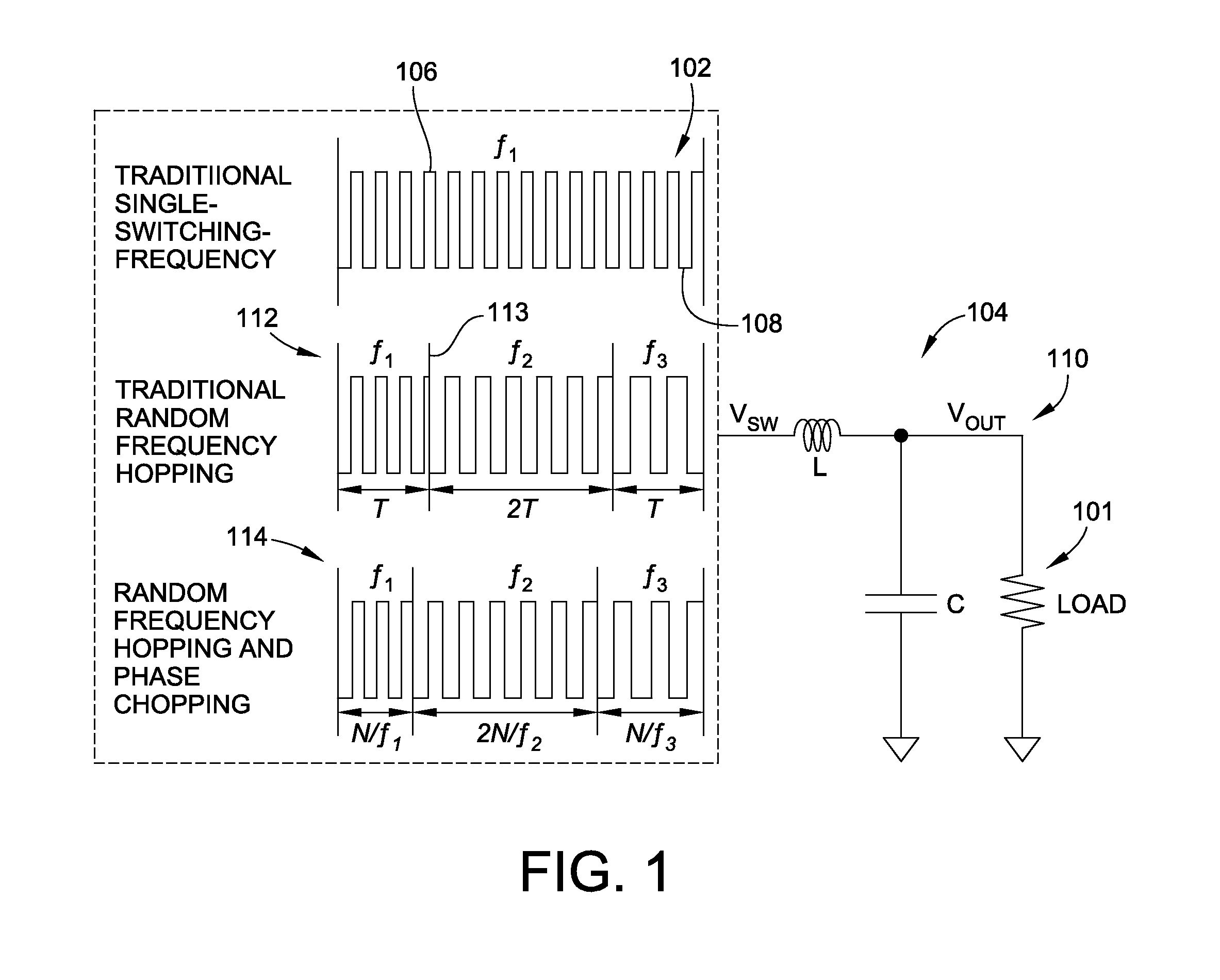 System and method for providing power via a spurious-noise-free switching device