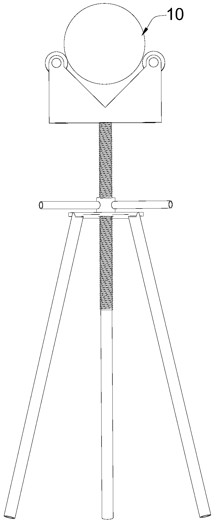 Auxiliary device of dismounting and mounting of production tree hydraulic drive main valve