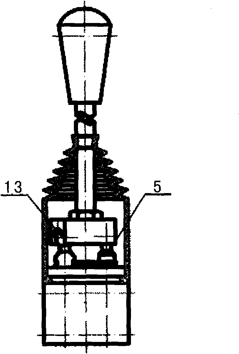 Small-size multi-way valve operating mechanism assembly