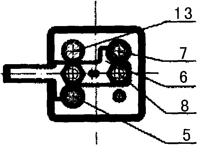 Small-size multi-way valve operating mechanism assembly