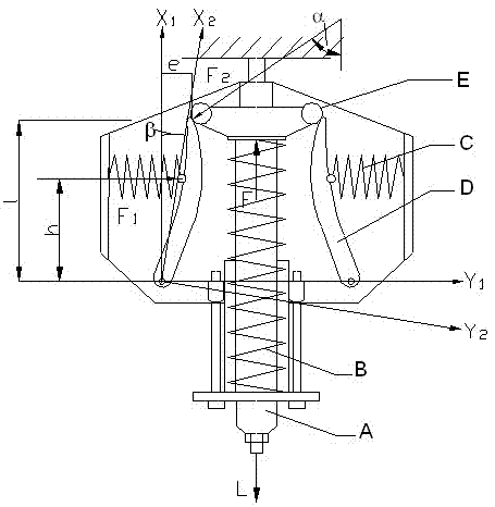 Constant force support lifting frame for support lifting of thermal power pipelines