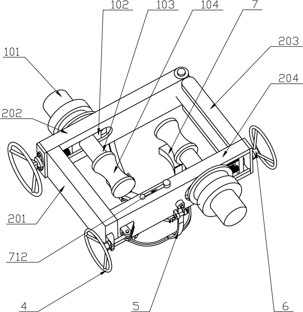 A power cross-arm installation device