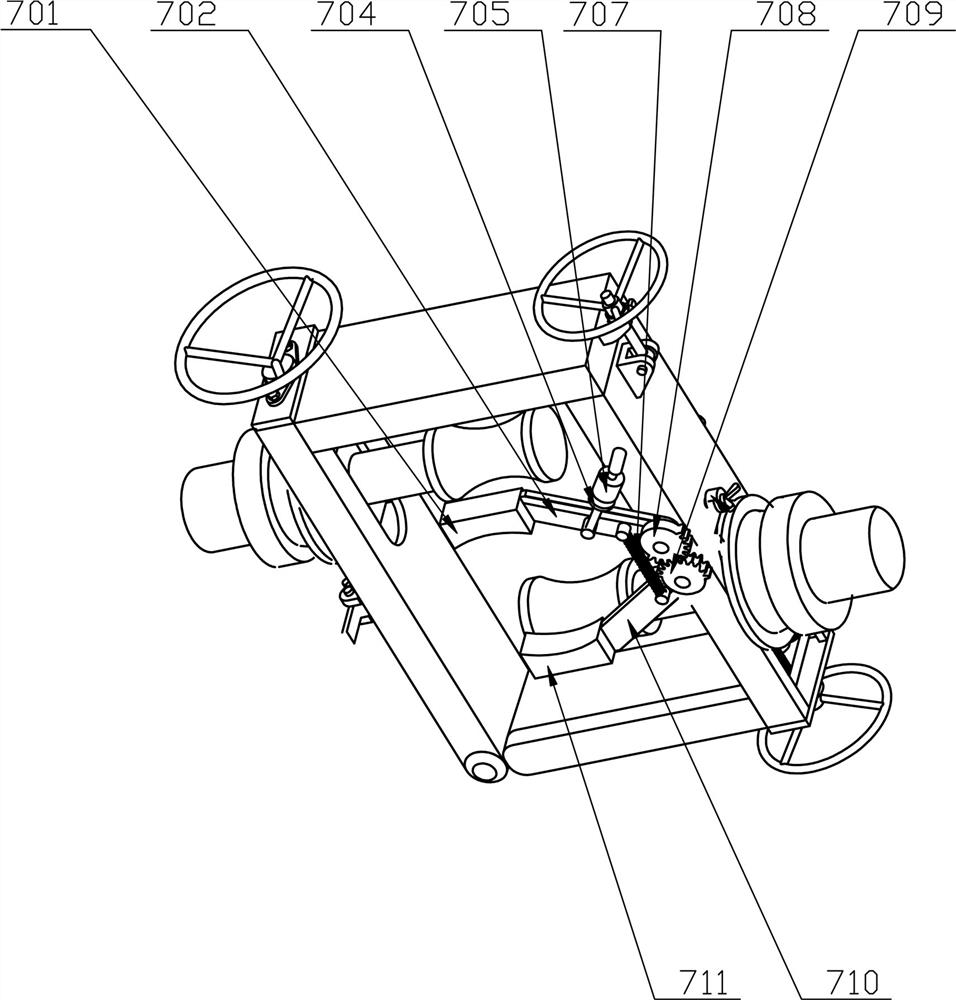 A power cross-arm installation device