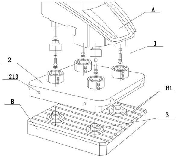 Workpiece clamp for numerical control machine tool machining