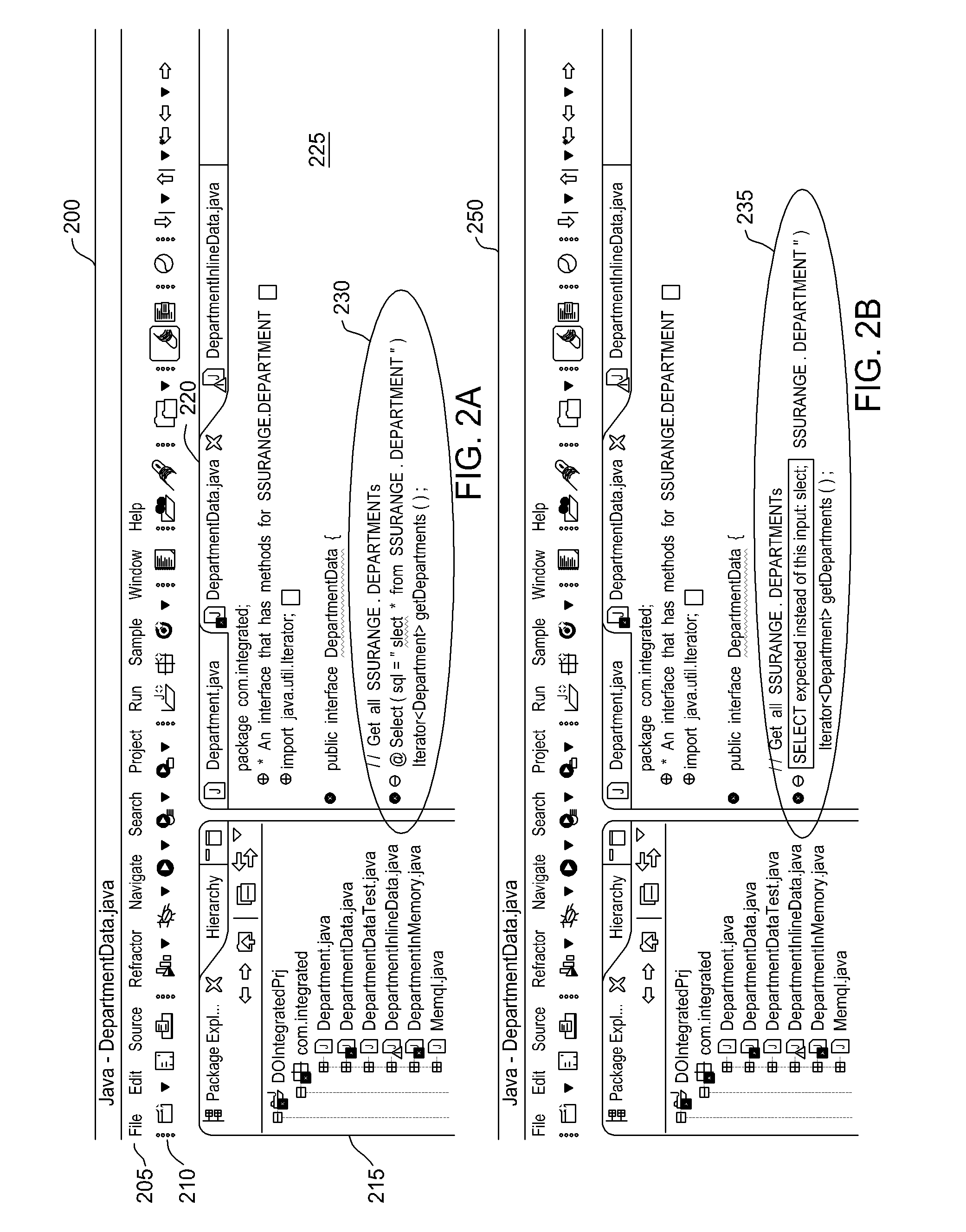 Database connectivity and database model integration within integrated development environment tool