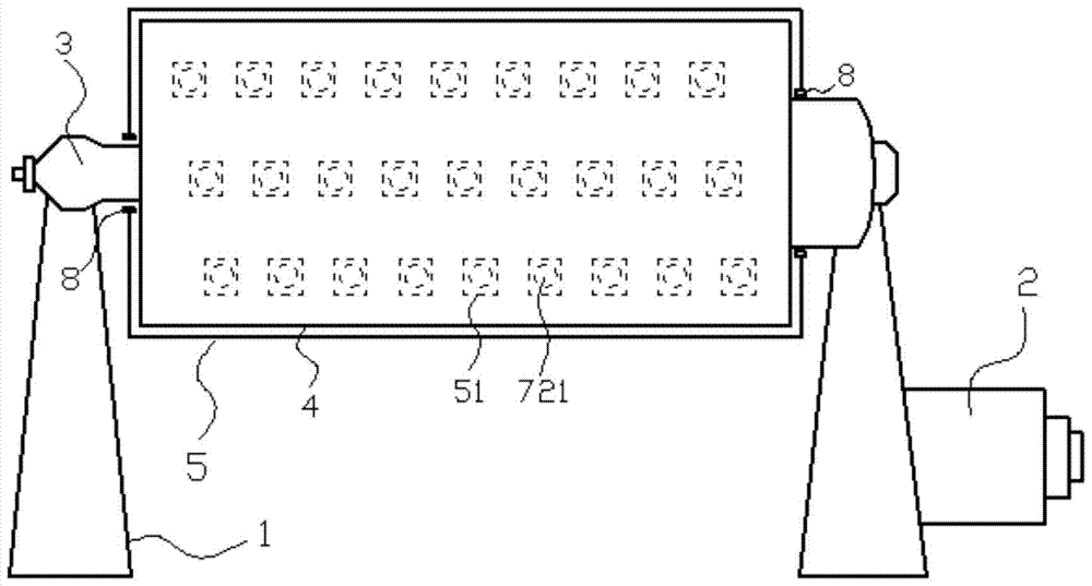 A shrapnel ball mill