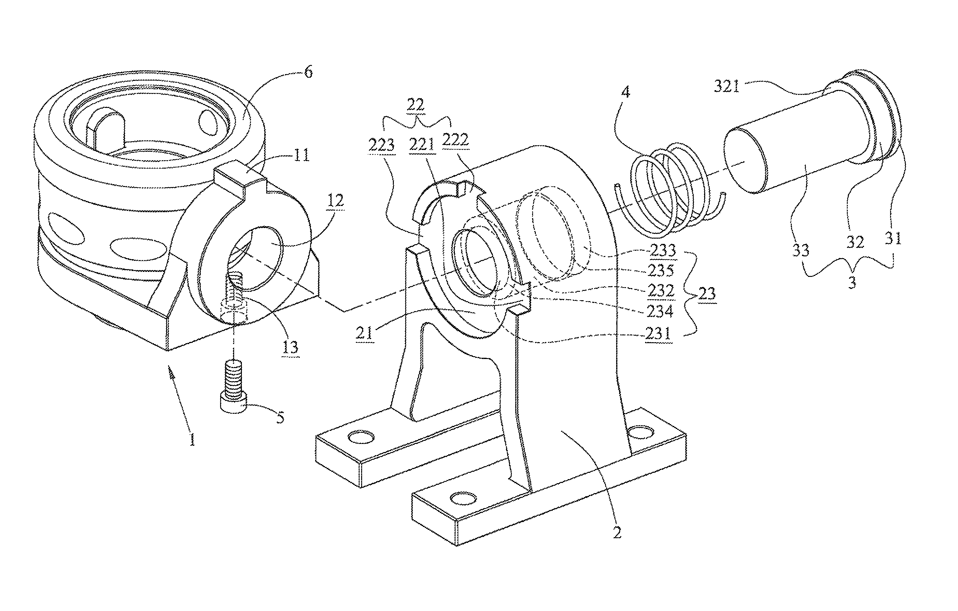 Rotary device for a cutting tool assembling and disassembling apparatus