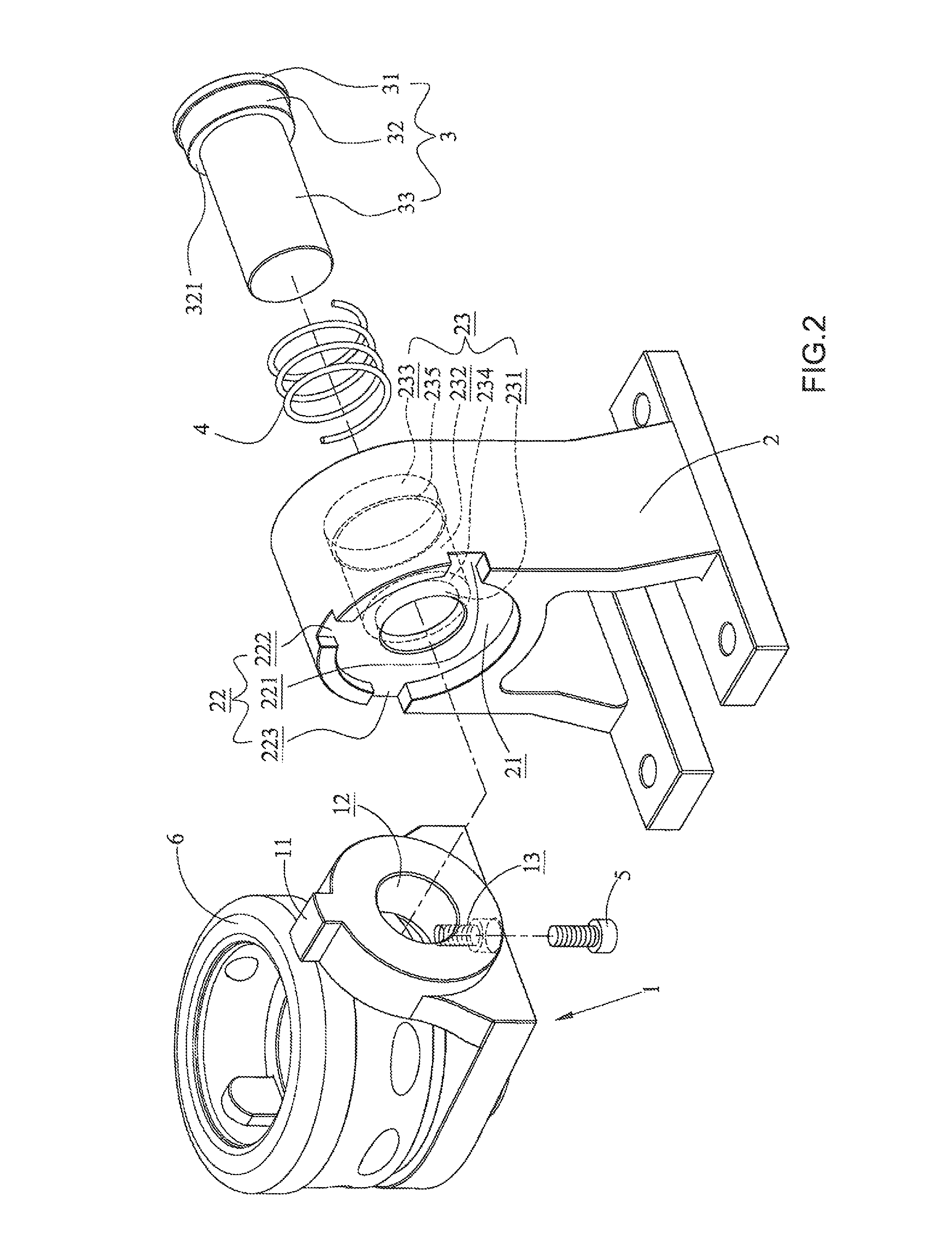 Rotary device for a cutting tool assembling and disassembling apparatus