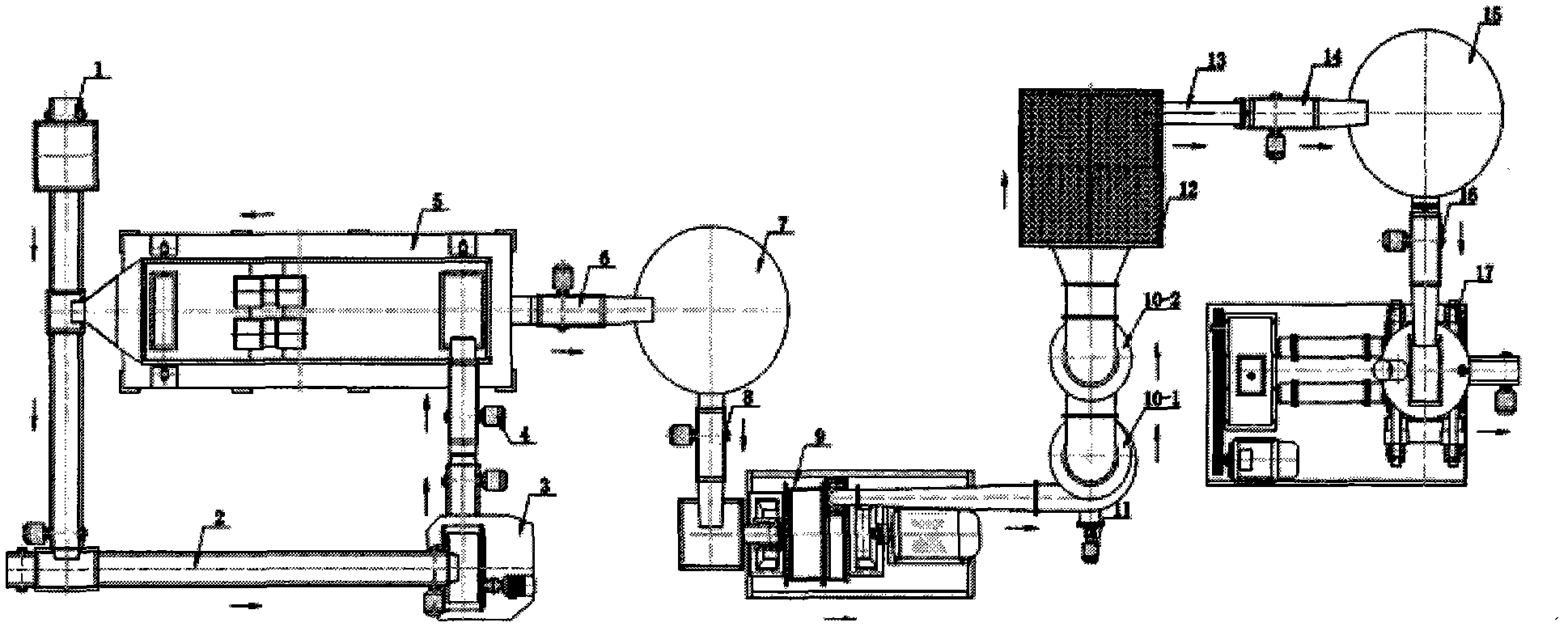 Industrial automation production equipment and production method used for lignite fine-drying and quality-improving moulding