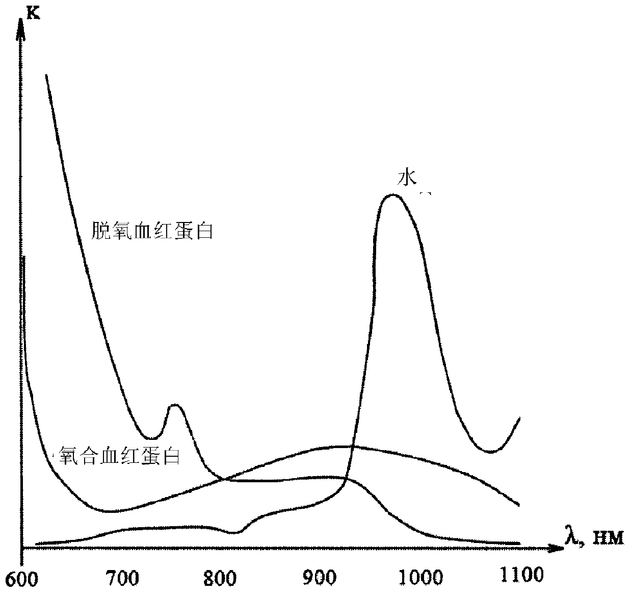 Method for non-invasively determining haemoglobin and oxygen concentrations in the blood