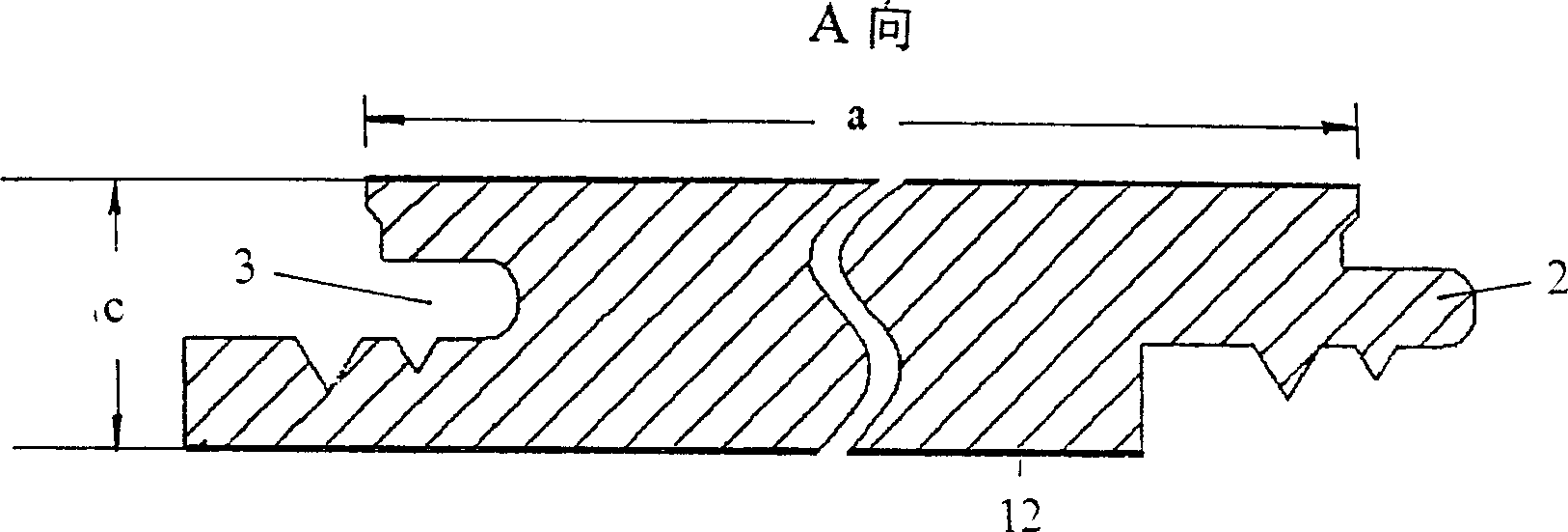 Stiffened timber floor and the manufacturing method thereof