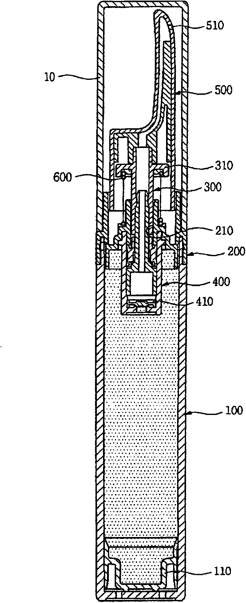 Pump type cosmetic product vessel