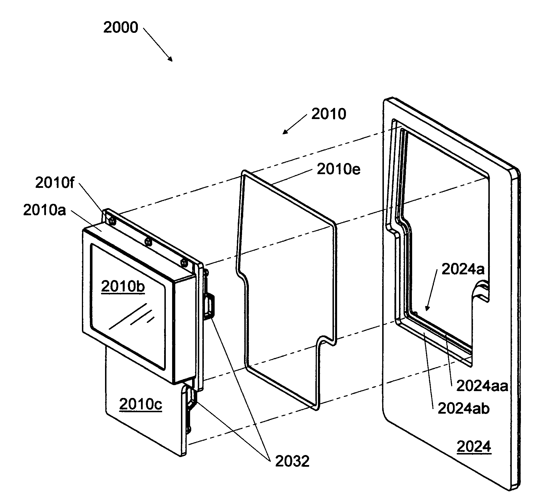 Emergency egress assembly embedded in a vehicle door