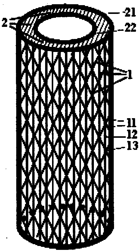 Radial shrink-expandable tubular fabric coupled with structural phase transition and cross-rotation, its preparation method and application