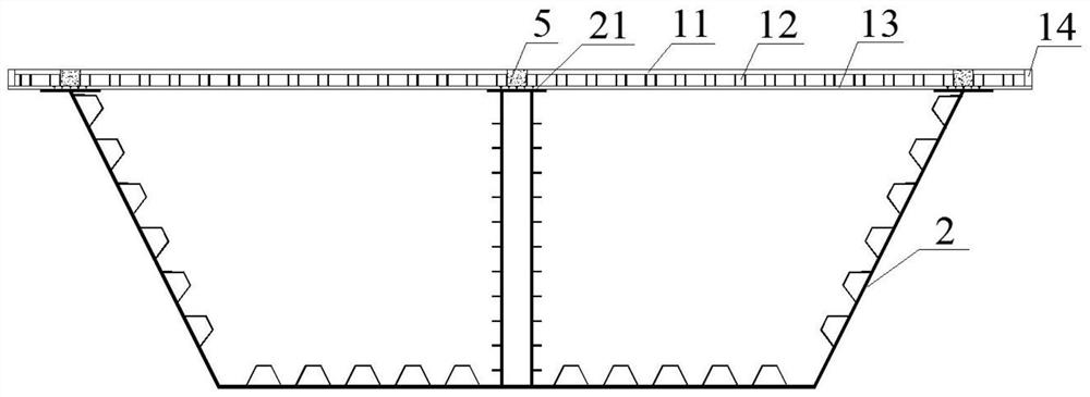 UHPC honeycomb precast slab-steel box girder composite beam structure and construction method